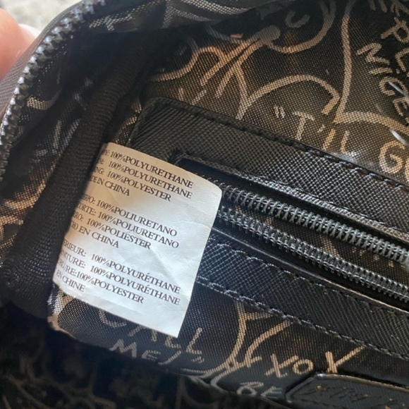 Betsey Johnson Black Pearl Backpack Y2K - Picture 4 of 6